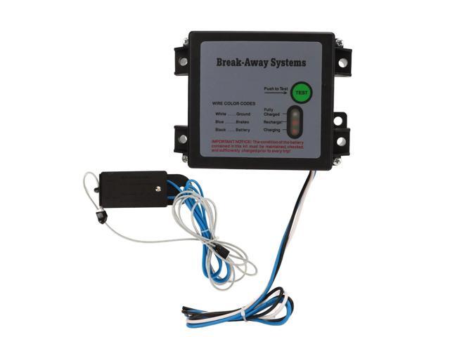Trailer Electric Brakes Breakaway Kit 12V LED Test Stable Performance Break Away System Universal for Trailer Truck RV Vehicle