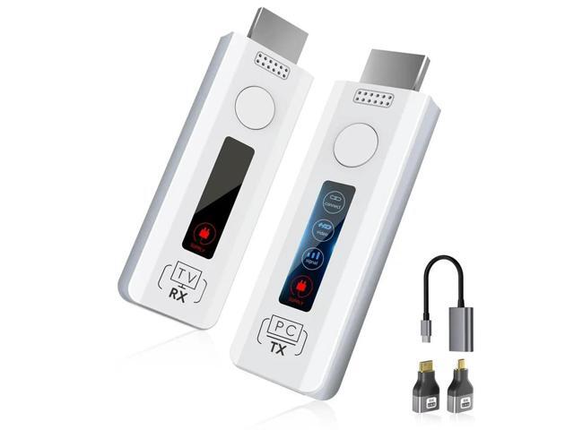 Wireless Extender Kit Compatible-Plug& Play Portable Transmitter And Receiver Supports 2.4/5G, 4K Decode