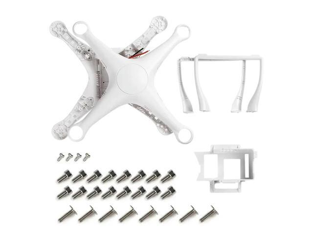 For Phantom 3A/P Drone Repair Parts Complete Body Shell Set With Upper Middle Bottom Sections & Landing Gear