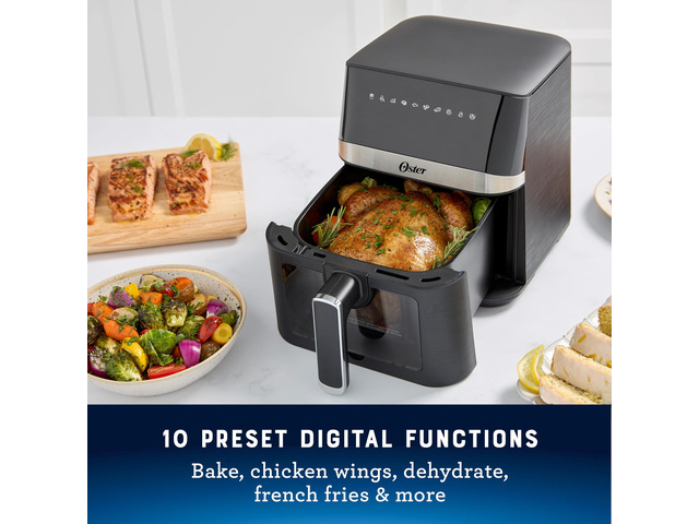 Compact Air Fryer, 4-Quart Digital Airfryer with Window, Easy-to-Use Countertop Air Fryer