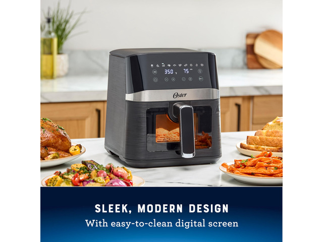 Compact Air Fryer, 4-Quart Digital Airfryer with Window, Easy-to-Use Countertop Air Fryer