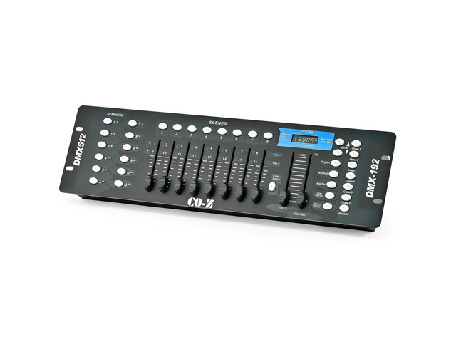 192 DMX 512 Stage DJ Light Controller Lighting Mixer Board Console for Light Shows, Party Disco Pub Night Club DJs KTV Bars and Moving Heads