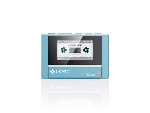 SnowSky/ Echo MINI HiFi Bluetooth MP3 Player, 15Hours Playback, Independent Volume Control with 3.5mm/4.4mm Headphones Outputs (Sky Blue)