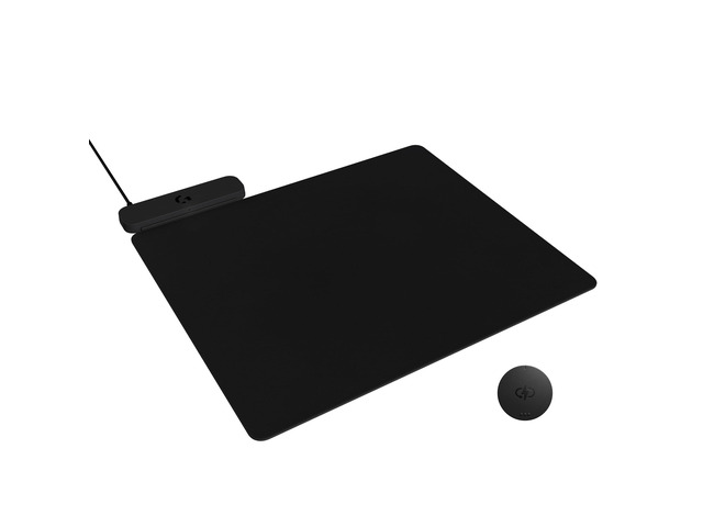 POWERPLAY 2 Wireless Charging Mouse Pad - Black For compatible wireless mice only, for PC/Mac, cloth and hard surfaces included