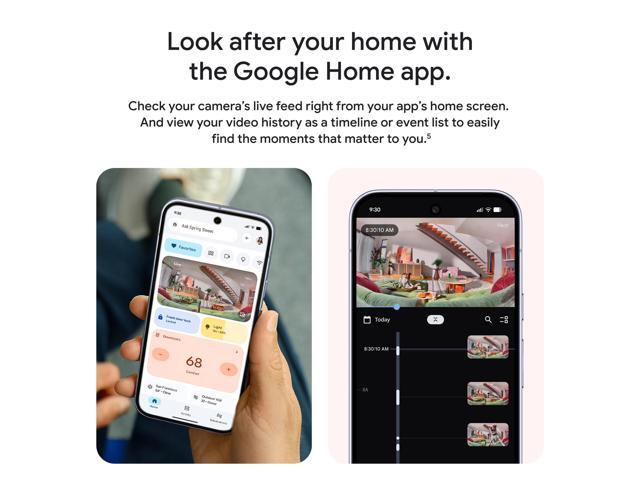 Google - Nest Cam Indoor (wired, 3rd gen) - Latest Model - 2K Video and Gemini - Snow - image 11