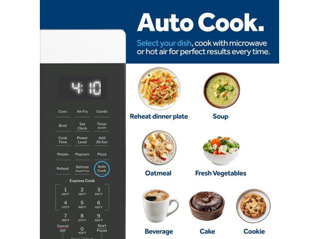 GE - 1.0 Cu. Ft. Convection Countertop Microwave with Air Fry - Stainless Steel - image 12