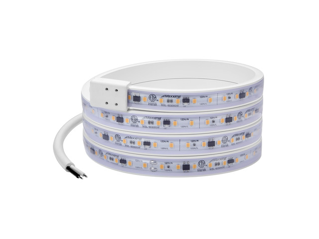 60 in. Hardwired LED Under Cabinet Strip Light, 2300 Lumens, 3000K Warm White, Kitchen and Living Room 120V White Cove Lighting, No Power Supply...