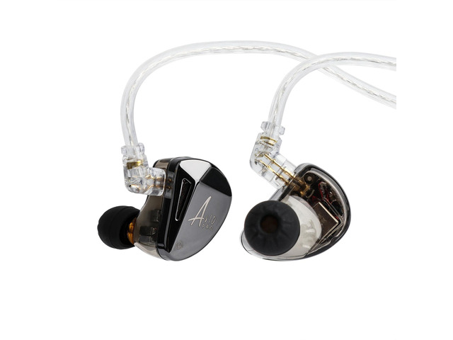 x KZ AS10 PRO 5BA Wired Earbuds HiFi in-Ear Earphones with Mirror Polygon Faceplate, 2 Pin Detachable Cable for Audiophile, w/o Mic
