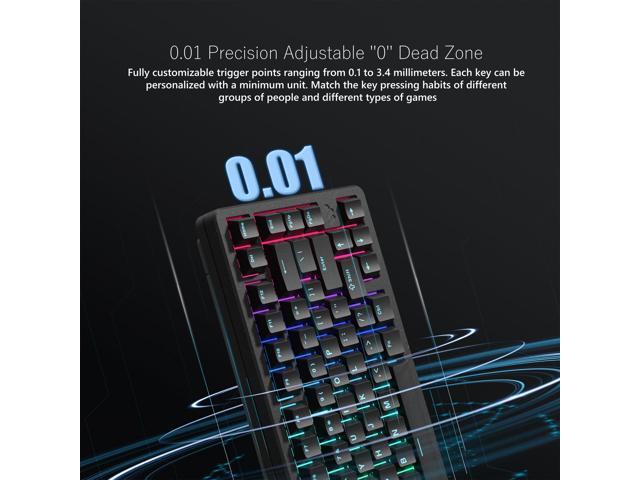 Womier SK75 TMR/HE Keyboard Gaming 75% Hall Effec, Wireless Mechanical Keyboard Rapid Trigger Custom Magnetic Switch Keyboards with 8000 Hz Hot...