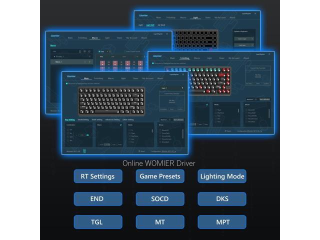 Womier SK75 TMR/HE Keyboard Gaming 75% Hall Effec, Wireless Mechanical Keyboard Rapid Trigger Custom Magnetic Switch Keyboards with 8000 Hz Hot...