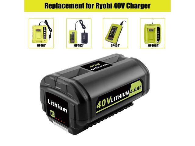 Upgraded version 1-Pack Ryobi 40V 6.5Ah Lithium Battery Replacement for OP4050/OP40601/OP4040 260Wh High-Capacity -22°F Arctic Mode & 70-Minute...
