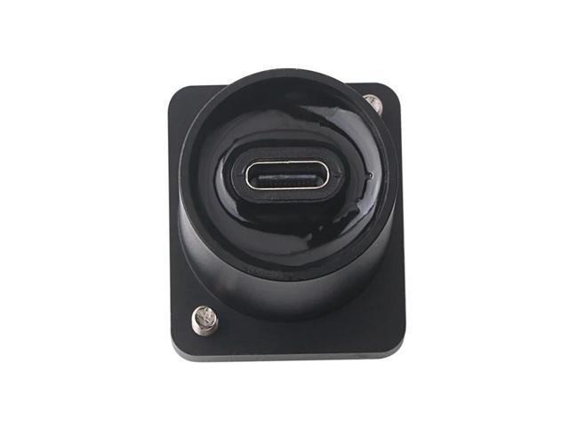 USB USBC Type C Typec Female To Female F-F Panel Mount Extention Round Adapter