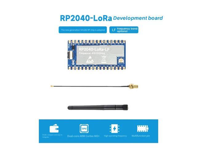 RP2040-Lora LF Development Board+Antenna Accessories Parts Kit SX1262 410-510Mhz Development Board Supports GFSK Lora