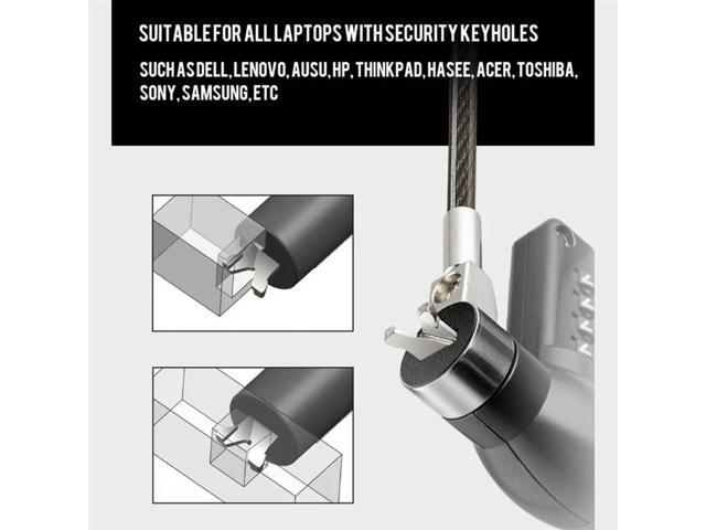 Computer Lock Laptop Lock Security Locking Password Protection Lock Cable Anti Theft Lock For Laptop Computer Dur
