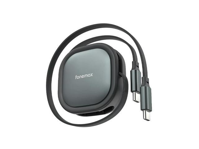 60W Type C to Type C Charging Cable USB2.0 480Mbps Retractable PD Fast Data Sync Cord for Cellphone Tablets