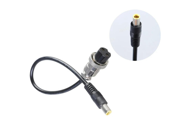 7.9x0.9mm Male to GX20 Female Connector Power Cable 31cm 150W Charging Cord For Portable Power Stations And Laptops