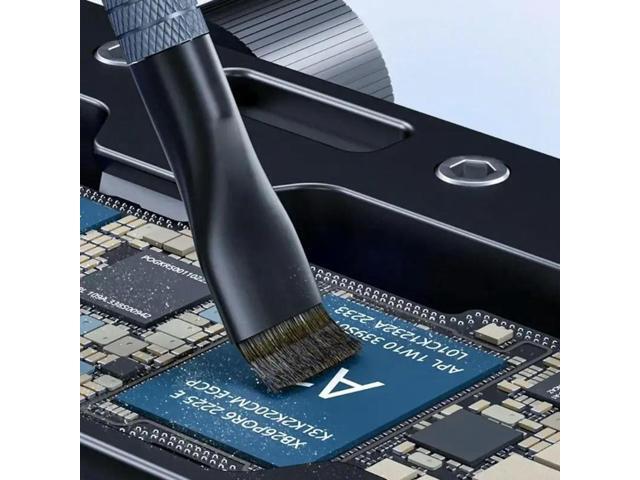 Circuit Board Cleaner Brush Steel / Bristles For Electronics Repair With Ergonomic Grip l Construction