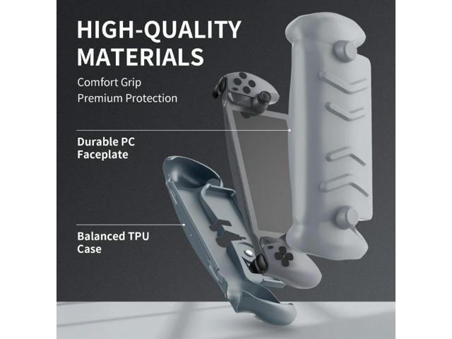 Full Protective Case for Game Console Scratchproof Cover with Adjustable Kickstand Detachable Front Shell Back Case