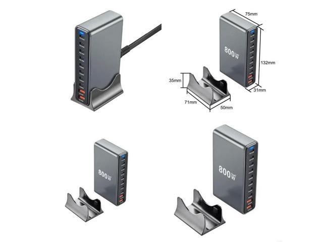 800W Desktop Charging Station 10 Port Fast Charging Adapter Safe Charging