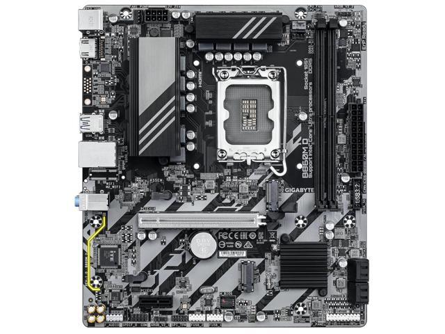 GIGABYTE B860M D Intel Core Ultra (Series 2) LGA 1851 Motherboard, mATX, DDR5, 2x M.2, PCIe 5.0, 2.5GbE LAN
