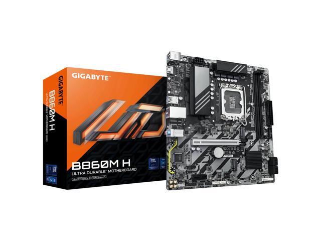 GIGABYTE B860M H Intel Core Ultra (Series 2) LGA 1851 Motherboard, mATX, DDR5, 2x M.2, PCIe 5.0, 2.5GbE LAN