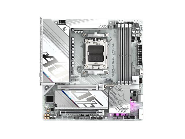 GIGABYTE X870M AORUS ELITE WIFI7 ICE AM5 AMD Micro ATX AMD X870 Motherboard