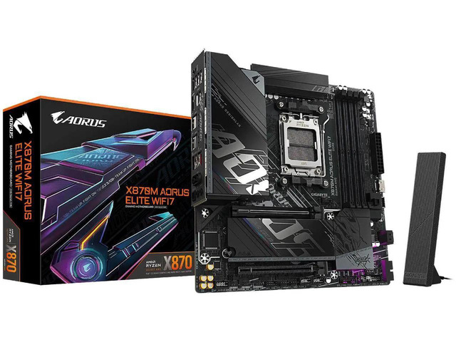 Gigabyte AMD X870M AORUS ELITE WiFi7 motherboard AM5 DDR5 Micro ATX