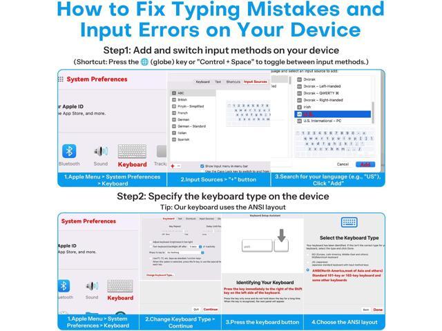 OMOTON Wired Keyboard for Mac Devices ONLY with Dual Interface, Comfortable Typing Angle & Stable Connection, Compatible with MacBook, iMac, Mac...