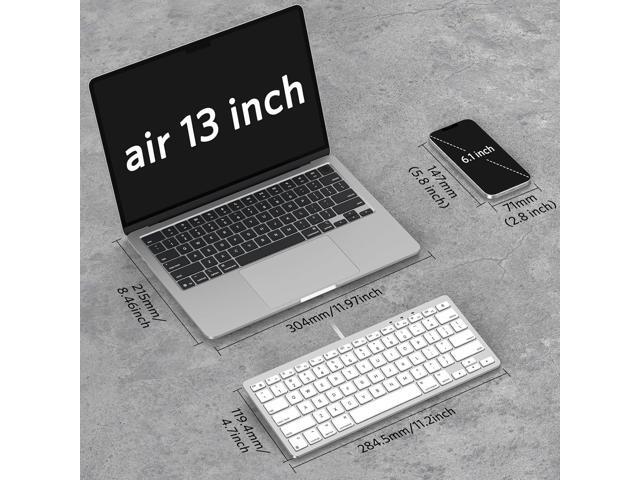 OMOTON Wired Keyboard for Mac Devices ONLY with Dual Interface, Comfortable Typing Angle & Stable Connection, Compatible with MacBook, iMac, Mac...