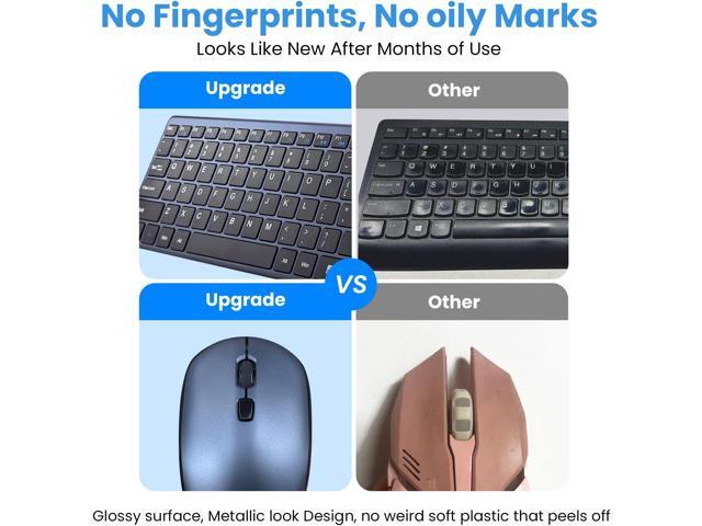 Wireless Keyboard and Mouse Combo,2.4G USB Ultra Slim Quiet Full Size Matte PC Computer Keyboard & Mice,3 DPI,19 Multimedia Key,Lag-Free Ergo,Long...