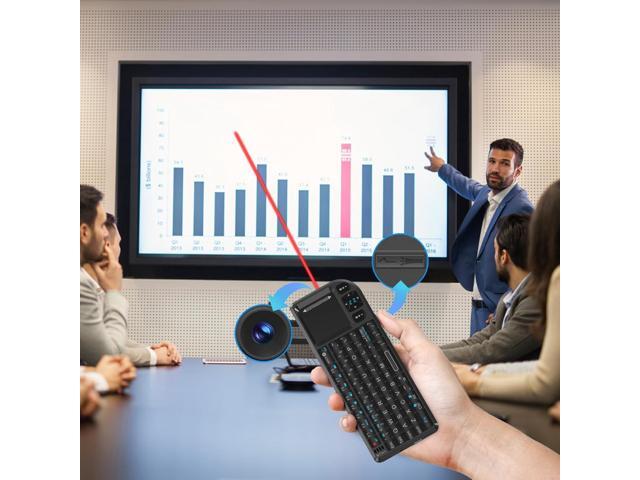 Mini Keyboard with Touchpad, Mini Bluetooth Keyboard, 2.4G Ultra-Thin Handheld Wireless Portable, Suitable for PC/Tablet/TV/Smartphone, Suitable...