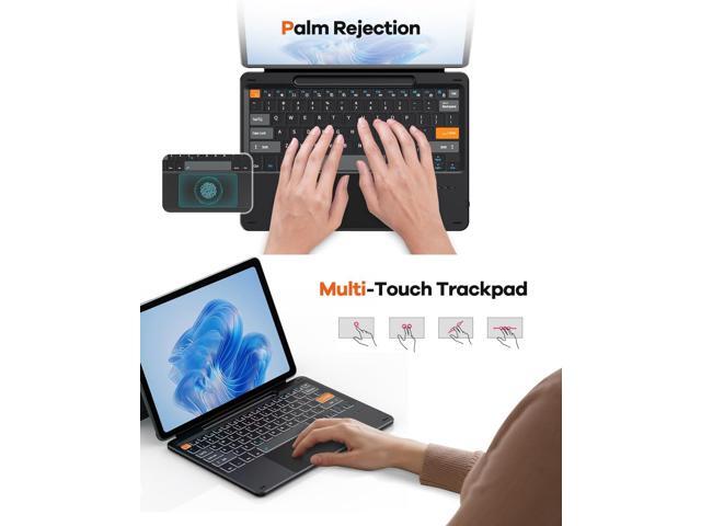 Doohoeek Surface Pro 12 12-inch 2025 Keyboard, Bluetooth Keyboard with Touch Pad & Pen Slot & Lighting Keys Compatible with Surface Pro Copilot+...