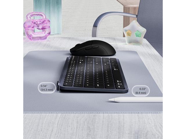 Keychron Ultra-Slim B2 Pro Bluetooth Keyboard 2.4 GHz Wireless Lightweight 96% Launcher Support with Numeric Keypad Compatible for Mac Windows...