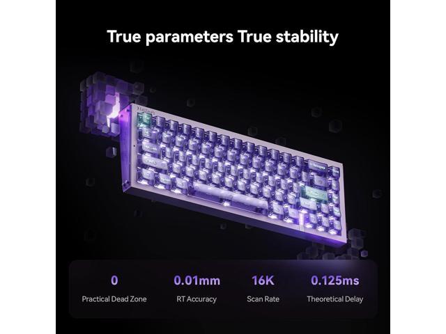 MelGeek REAL67 Wired Gaming Keyboard with RGB, Magnetic Keyboard with Hall Effect, Rapid Trigger, Hot-Swappable, Snap Tap & Adjustable Actuation,...