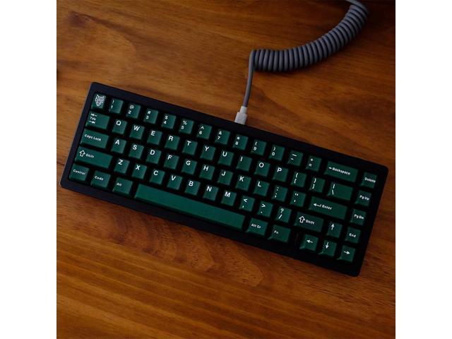 Sumgsn 114 Keys Custom Translucent Double Shot Keycaps Cherry Profile Emeral Green Keycaps Set Fit for Cherry Mx Switches Mechanical Keyboard