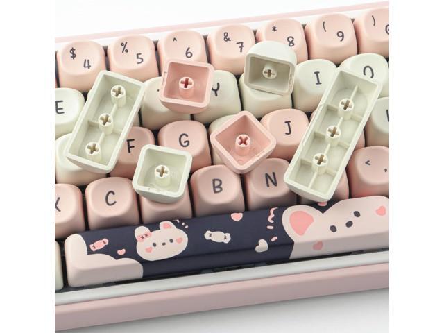 Sunzit PBT Keycaps - MOA Key caps, Cute Keycaps for Mechanical Keyboard, 114 Keys, Dye-Sublimation Custom Keyboards Keycap Set for...