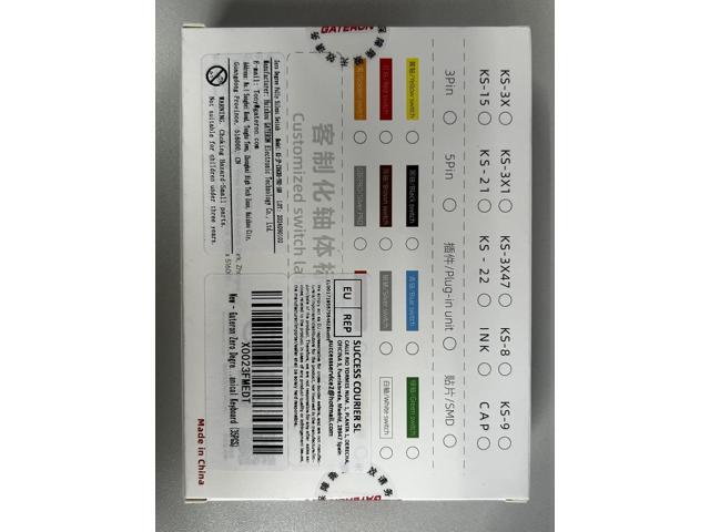 GATERON Zero Degree Fully Silent Silver Keyboard Switches, Linear 0° Dual-Rail 45g Force SMD LED Key Switches Compatible for MX Mechanical Keyboard...