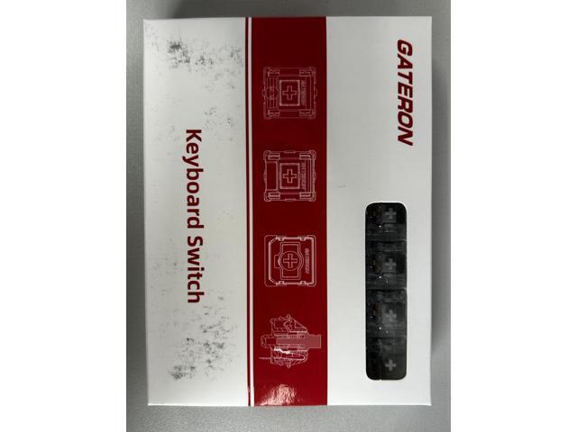 GATERON Zero Degree Fully Silent Silver Keyboard Switches, Linear 0° Dual-Rail 45g Force SMD LED Key Switches Compatible for MX Mechanical Keyboard...