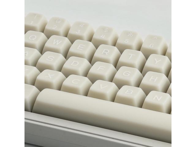 Tsungup PBT Keycaps - White Jade Keycaps 142 Keys Crystal Jelly Translucent Custom Key caps SA Profile Shine Through Keycap Set Keyboard Key caps...