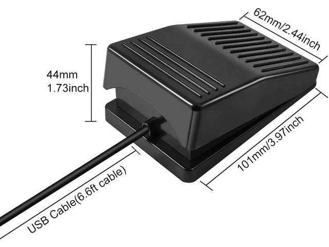 USB Foot Pedal PC Single Foot Switch Foot Control Keyboard Mouse Programmable Keyboard for Video Game Office Work Page Turner