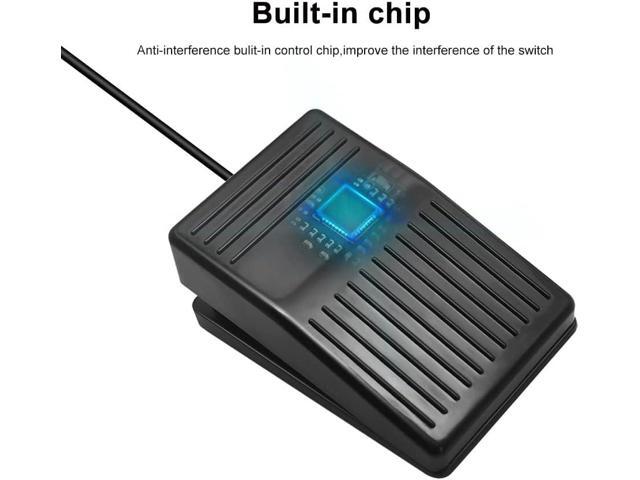 USB Foot Pedal PC Single Foot Switch Foot Control Keyboard Mouse Programmable Keyboard for Video Game Office Work Page Turner