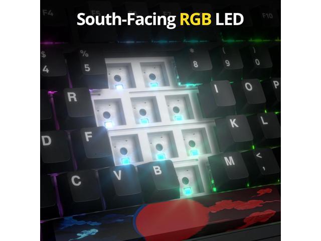 surmen M75 75% Wireless Creamy Keyboard with Gasket, Pre-lubed Triple Mode Bluetooth Mechanical Gaming Keyboard BT5.0/2.4Ghz/USB with Sound...
