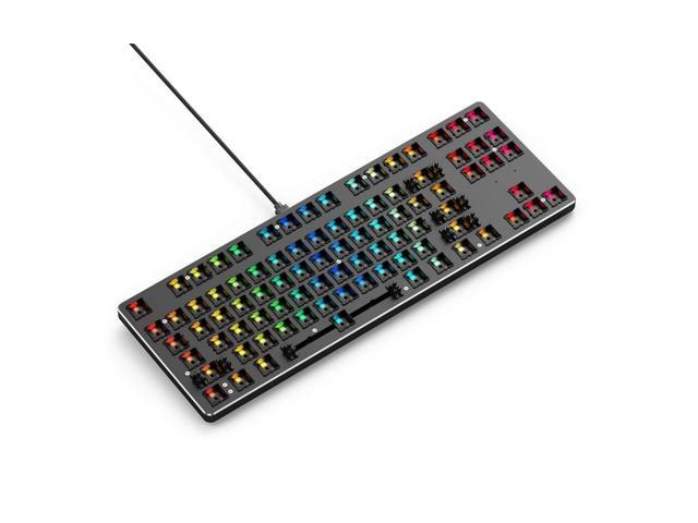 Glorious Custom Gaming Keyboard - GMMK 85% Percent TKL Barebone - USB C Wired Mechanical Keyboard Kit - RGB Hot Swappable Switches & Keycaps -...