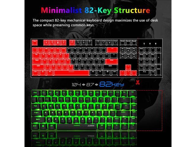 Gaming Keyboard and Mouse and Mouse Pad,Wired Green Backlit Mechanical Keyboard,Superlight RGB Gaming Mouse,12000DPI Optical Sensor,6 Programmable...