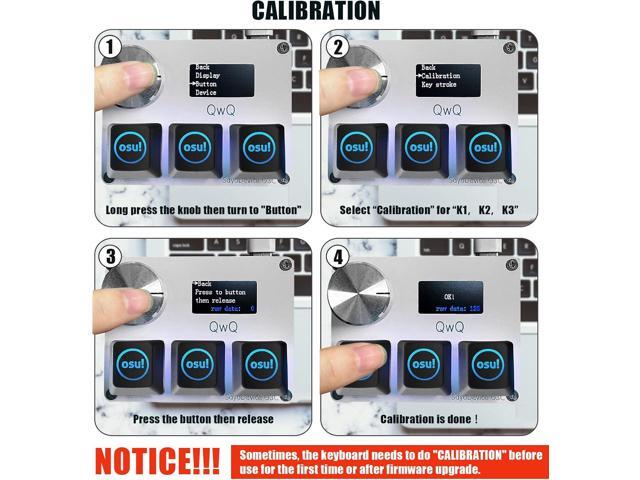 SayoDevice O3C OSU Keyboard Rapid Trigger Hall Switches Magnetic Linear Switches Keyboard with Knob and Screen,Copy Paste,Shotcut,Macro Hotswap...