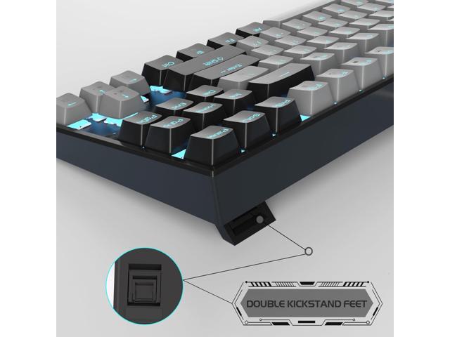 MageGee 75% Mechanical Gaming Keyboard, Blue Switch, LED Backlit, 87 Keys Compact TKL Wired Computer Keyboards for Windows Laptop PC Gamer -...
