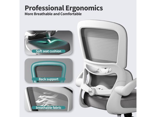 TRALT Office Chair - Ergonomic Desk Chair with Adjustable Lumbar Support, Mesh Computer Chair, Executive Chairs for Home Office Comfortable Lumbar...