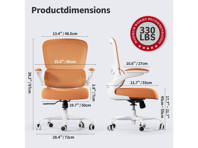 TRALT Office Chair - Ergonomic Desk Chair with Adjustable Lumbar Support, Mesh Computer Chair, Executive Chairs for Home Office Comfortable Lumbar...