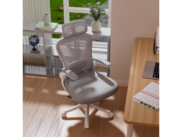 Computer Desk Chair, Ergonomic Office Chair M903 with Wheels, High Back Mesh Office Chair with Adjustable Lumbar Support, Headrest, Flip-Up...