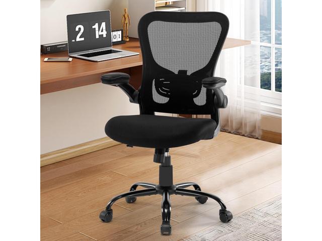 Office Chair Ergonomic Desk Chair Mesh Computer Home Office Desk Chair with Adjustable Lumbar Support Flip-up Armrests, 360 Swivel Comfy Task...